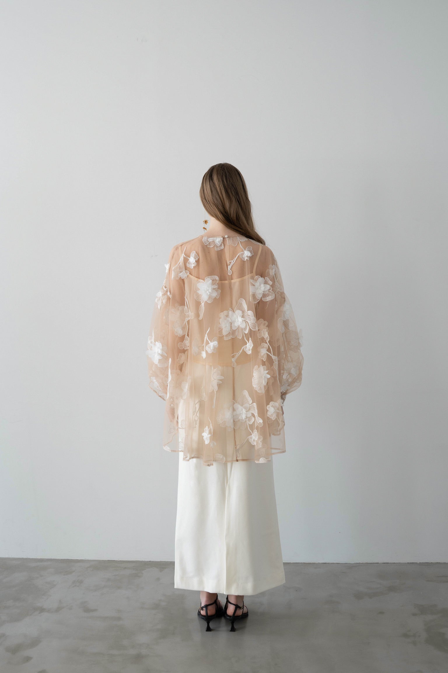 sheer over flare blouse – Acka online store
