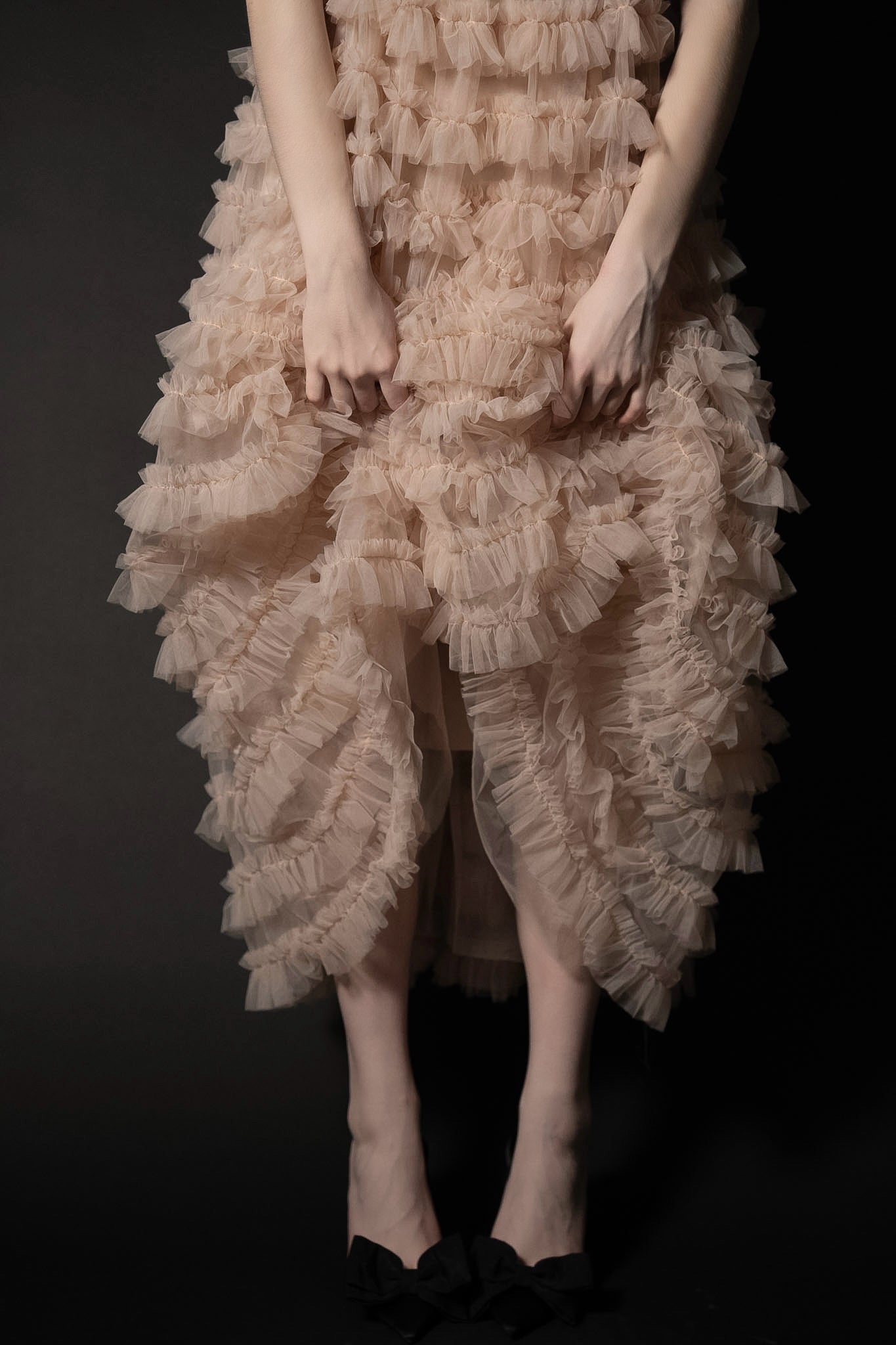 Édition］volume tulle tier dress – Acka online store