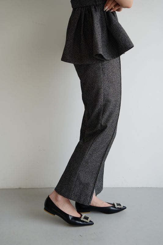 center line tweed pants