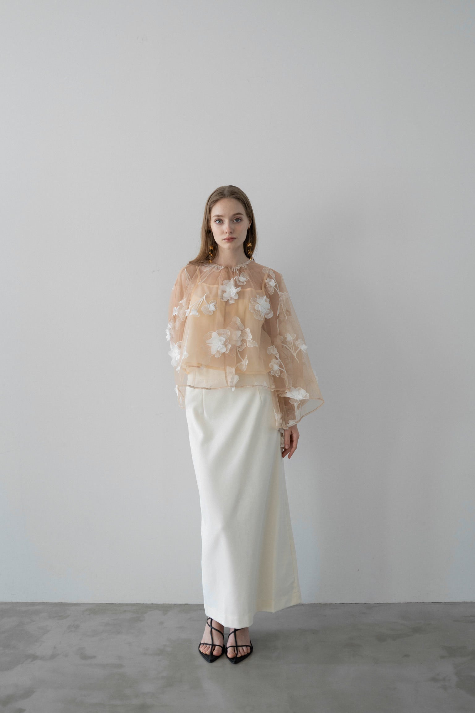 sheer over flare blouse – Acka online store