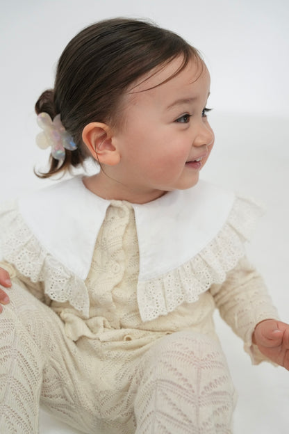 ［kids］lace knit cardigan