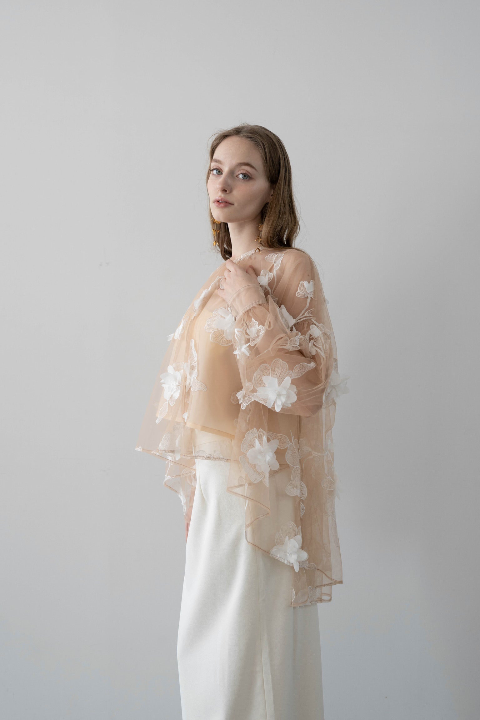 sheer over flare blouse – Acka online store