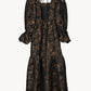 jacquard volume dress