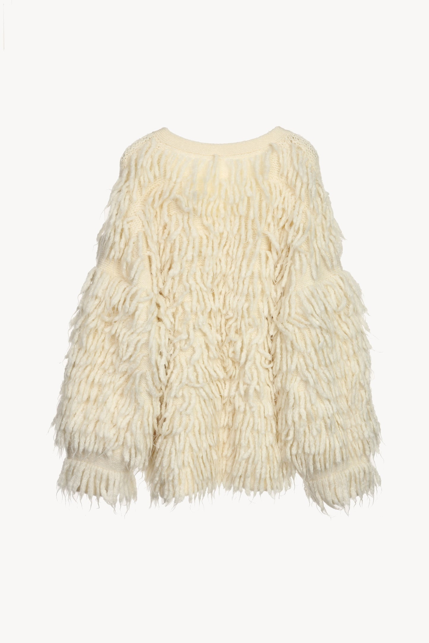 fringe volume cardigan