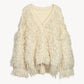 fringe volume cardigan