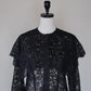 lace cape flare blouse