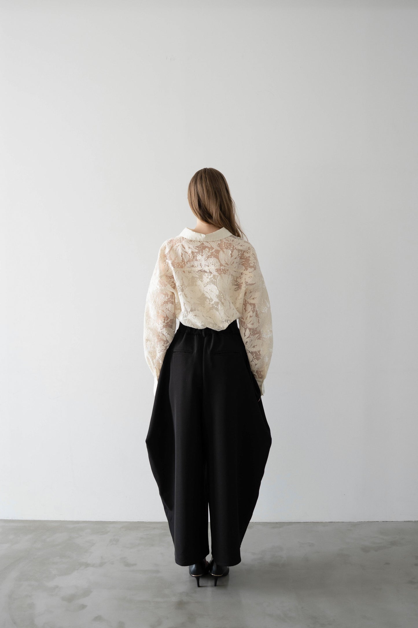 cocoon tuck pants