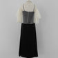 ［Édition］bijou tulle layered dress