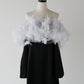 ［Édition］flower motif tulle dress