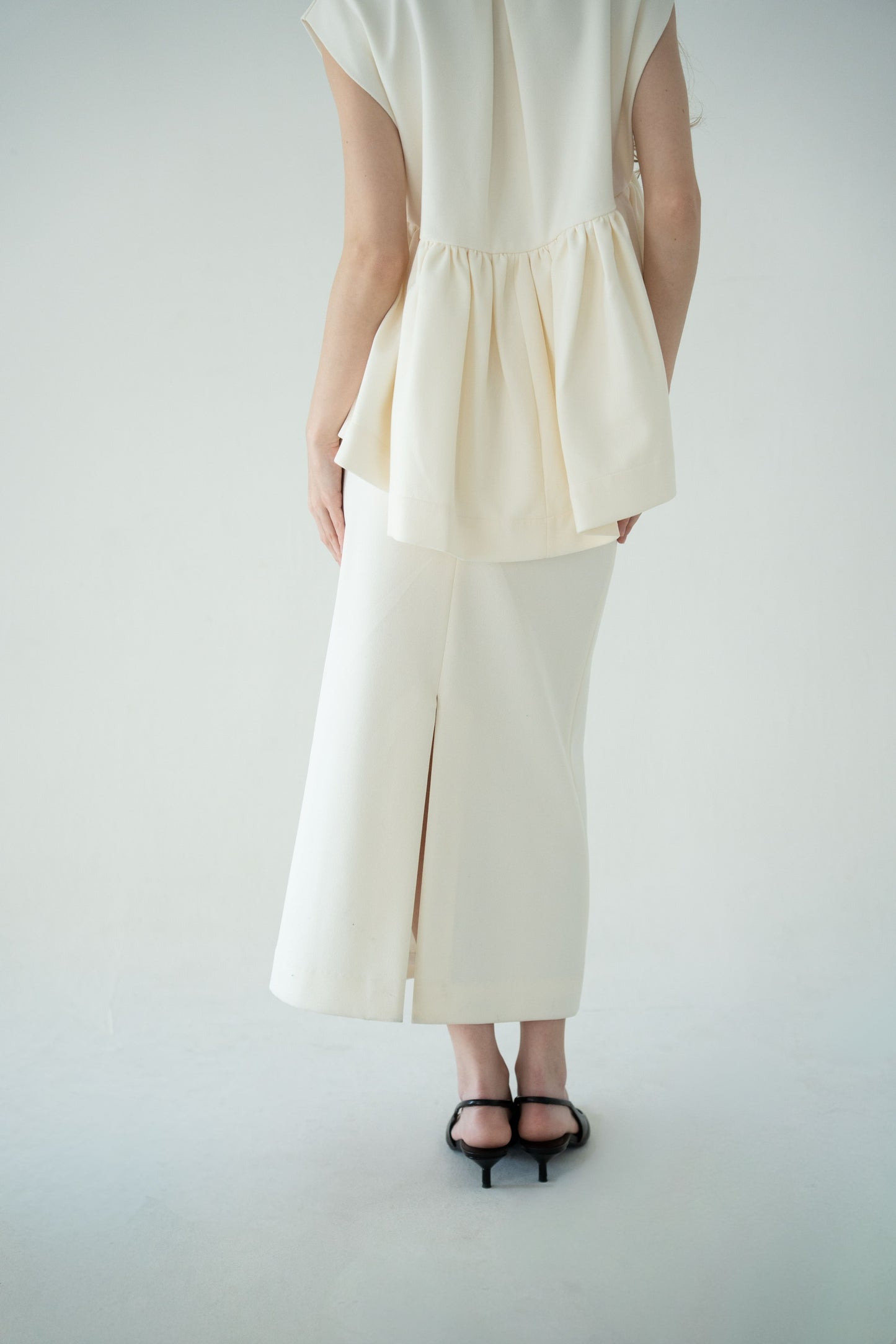 georgette pencil skirt