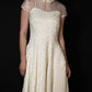 [Édition] pearl collar jacquard dress