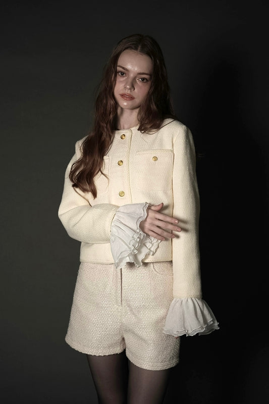 ［Édition］tweed frill jacket