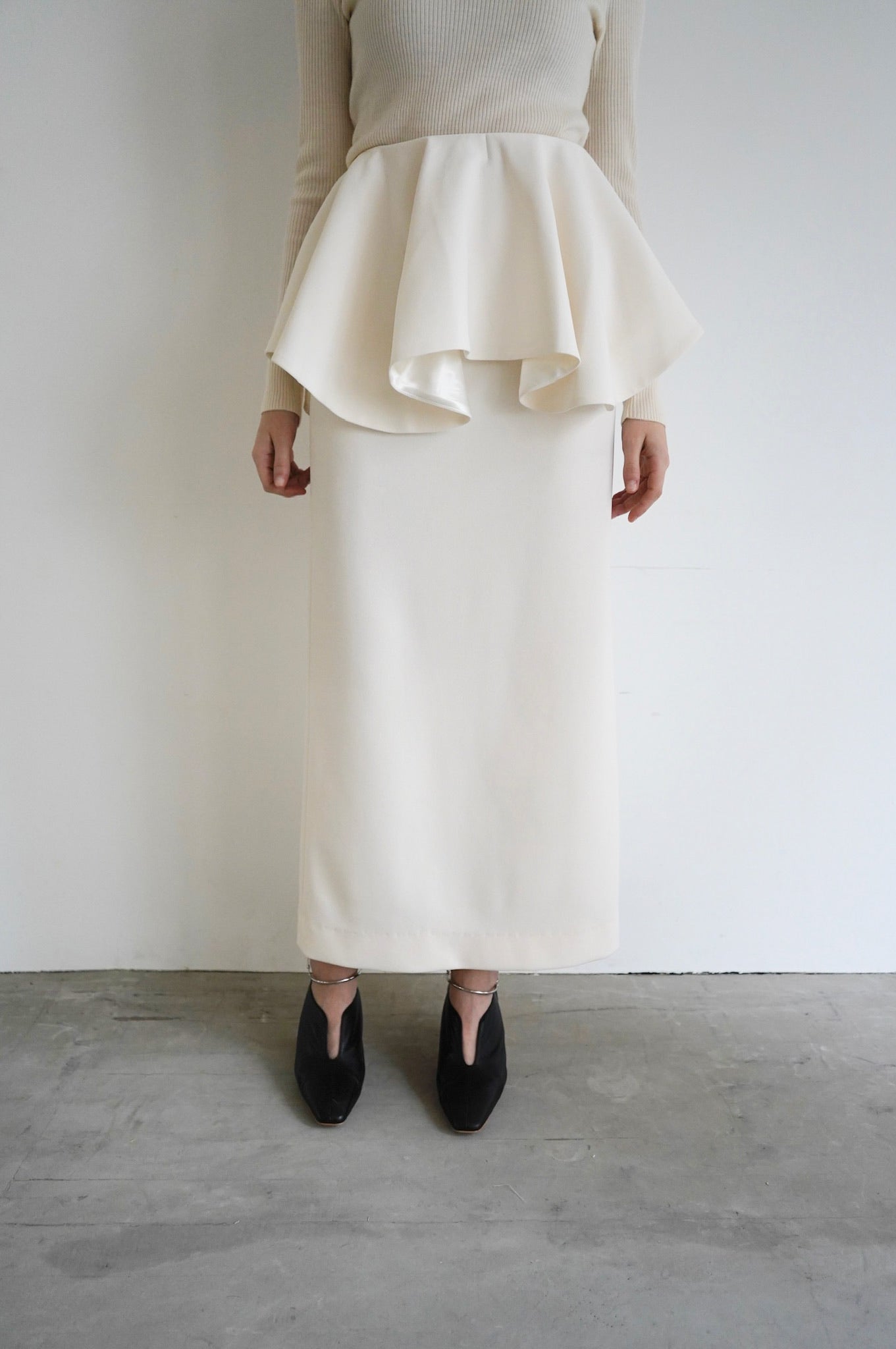 georgette pencil skirt