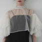 ［Édition］bijou tulle layered dress