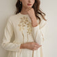 flower cutwork one-piece