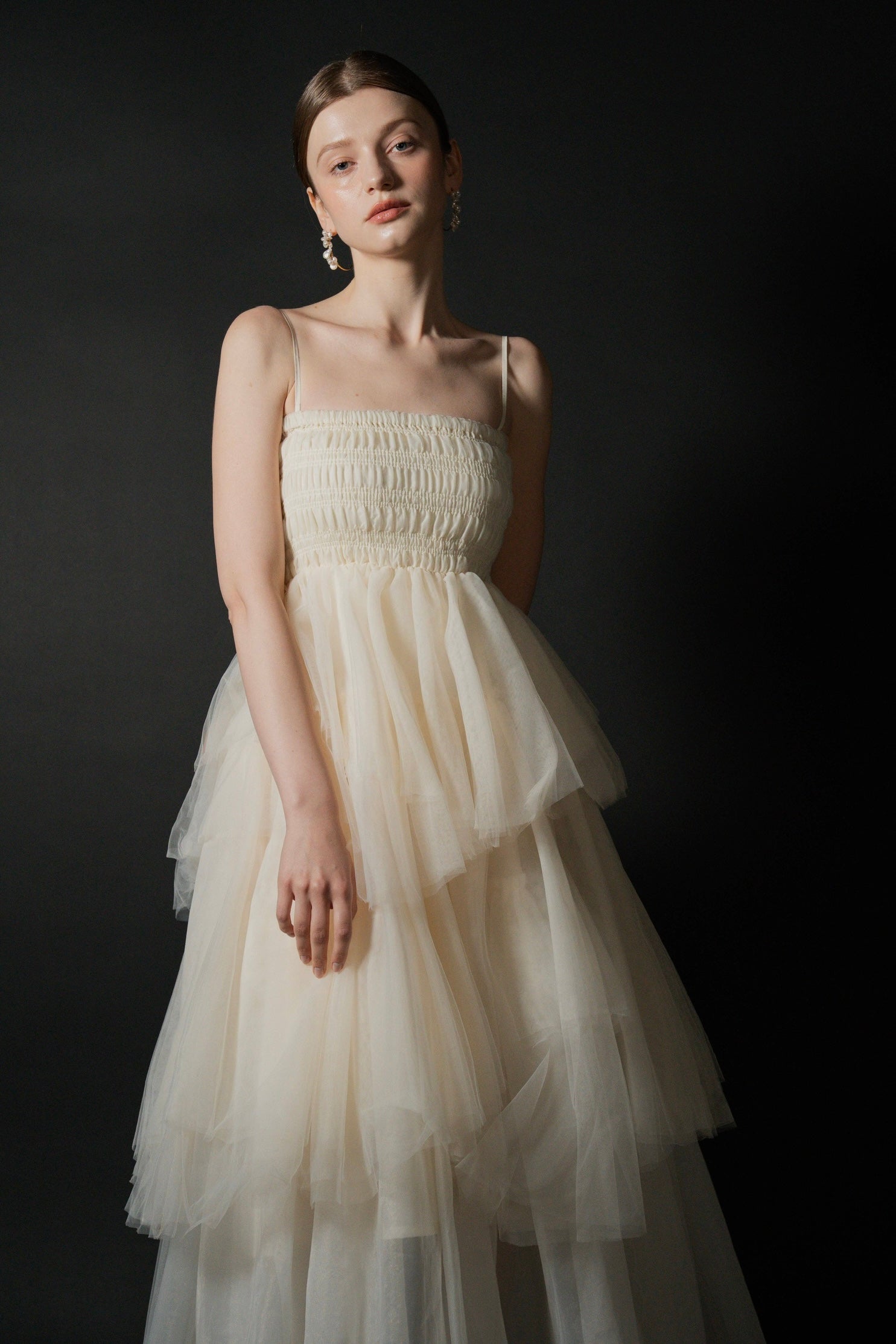 Édition] veil tiered dress – Acka online store