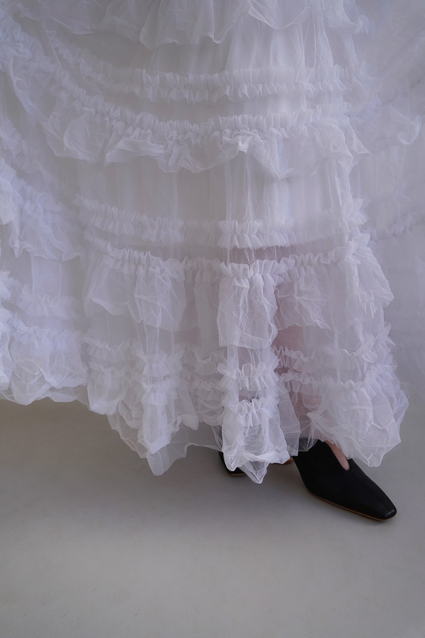 tulle long skirt