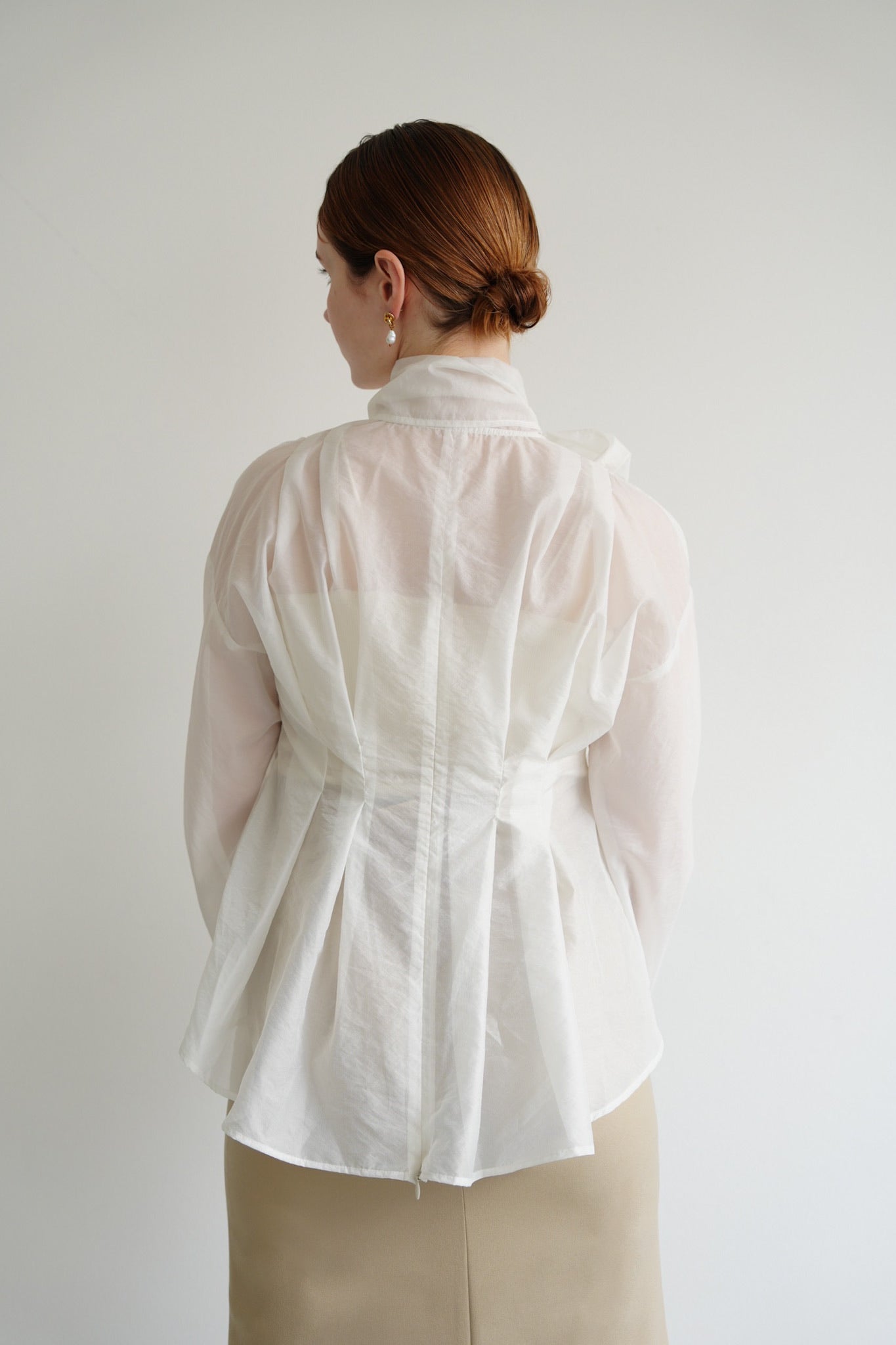 organza ribbon blouse