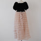 ［Édition］volume tulle tier dress
