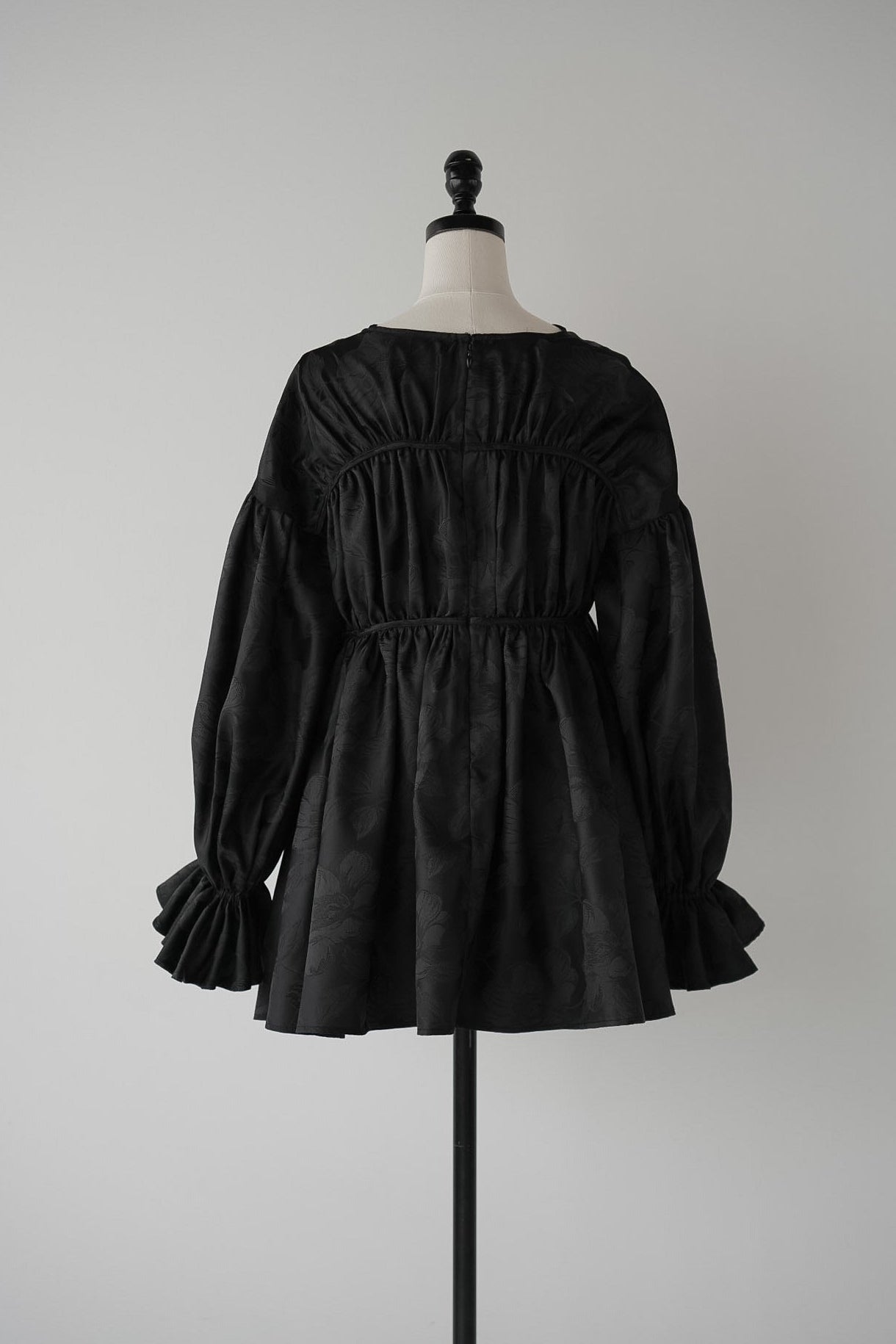 ［Édition］jacquard ribbon blouse