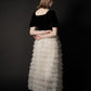 ［Édition］volume tulle tier dress