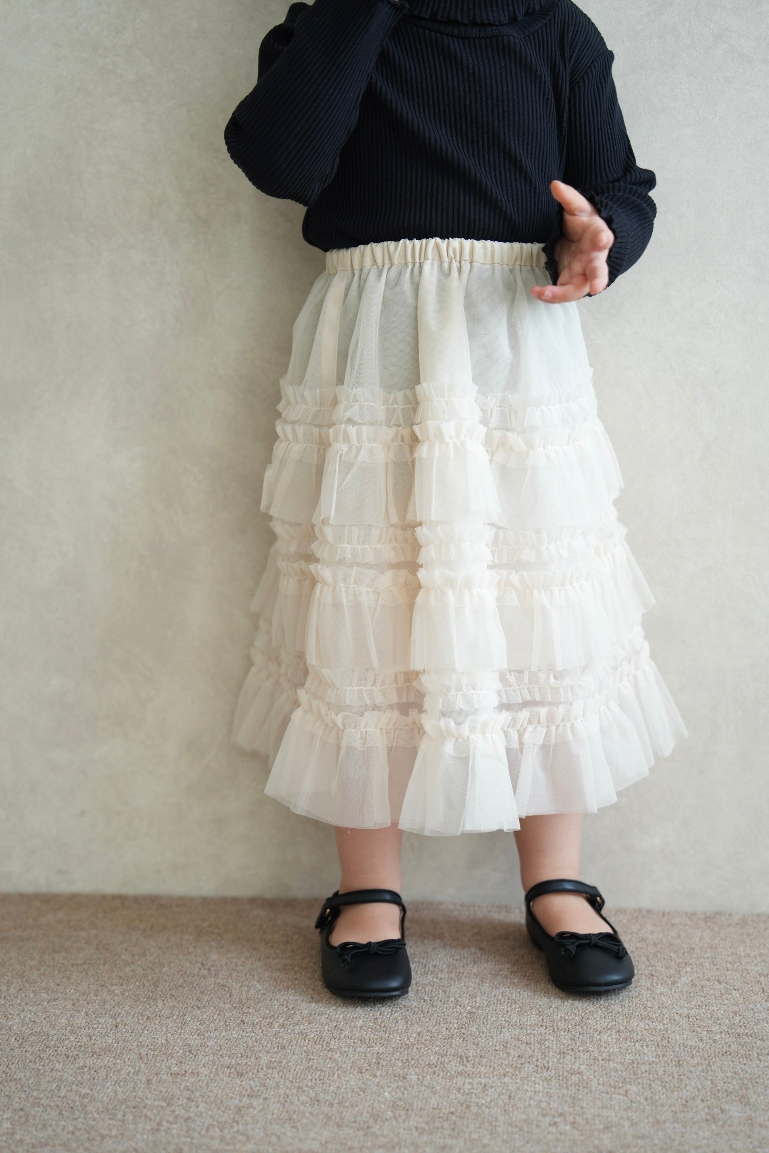 kids］tulle long skirt – Acka online store