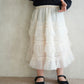 ［kids］tulle long skirt