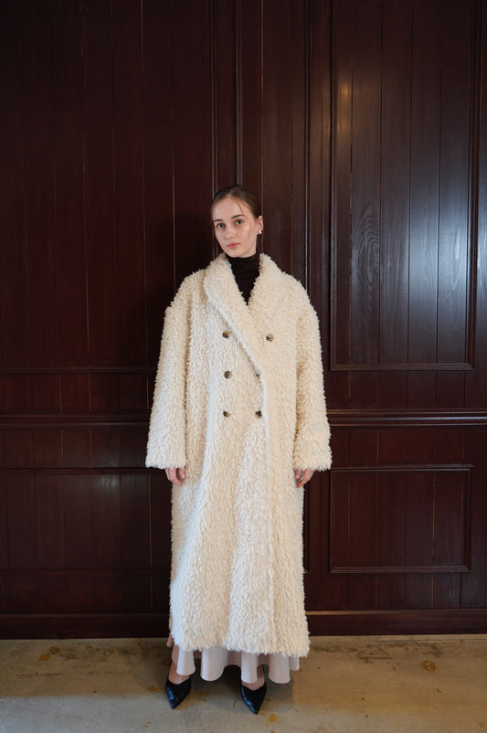 poodle boa long coat