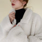 reversible boa coat