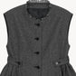 peplum tweed vest