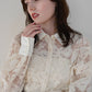 sheer embroidery shirt