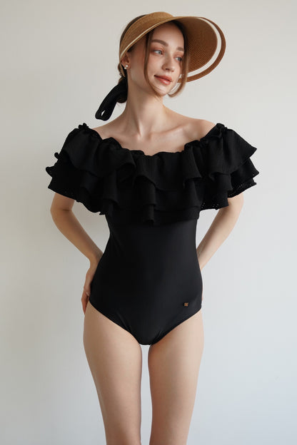 ruffle volume swimwear