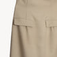 high waist tailored skirt