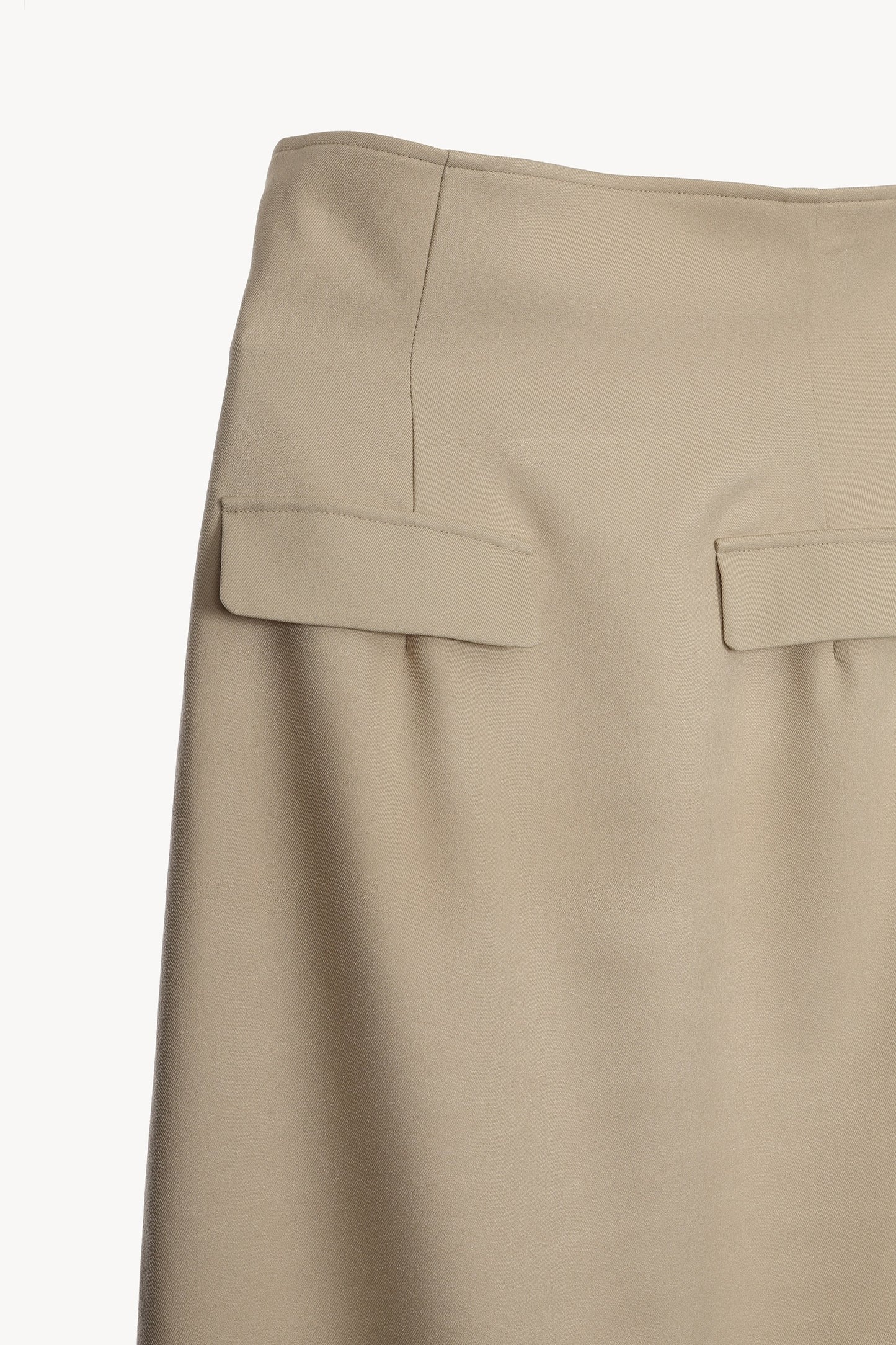 high waist tailored skirt