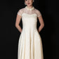 [Édition] pearl collar jacquard dress