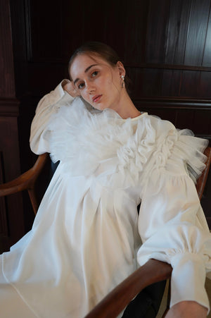 tulle off shoulder blouse – Acka online store