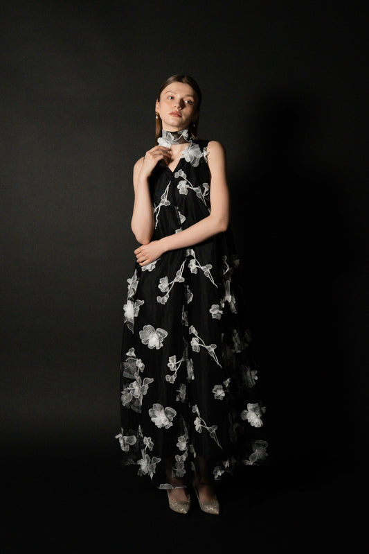 [Édition] floral long dress