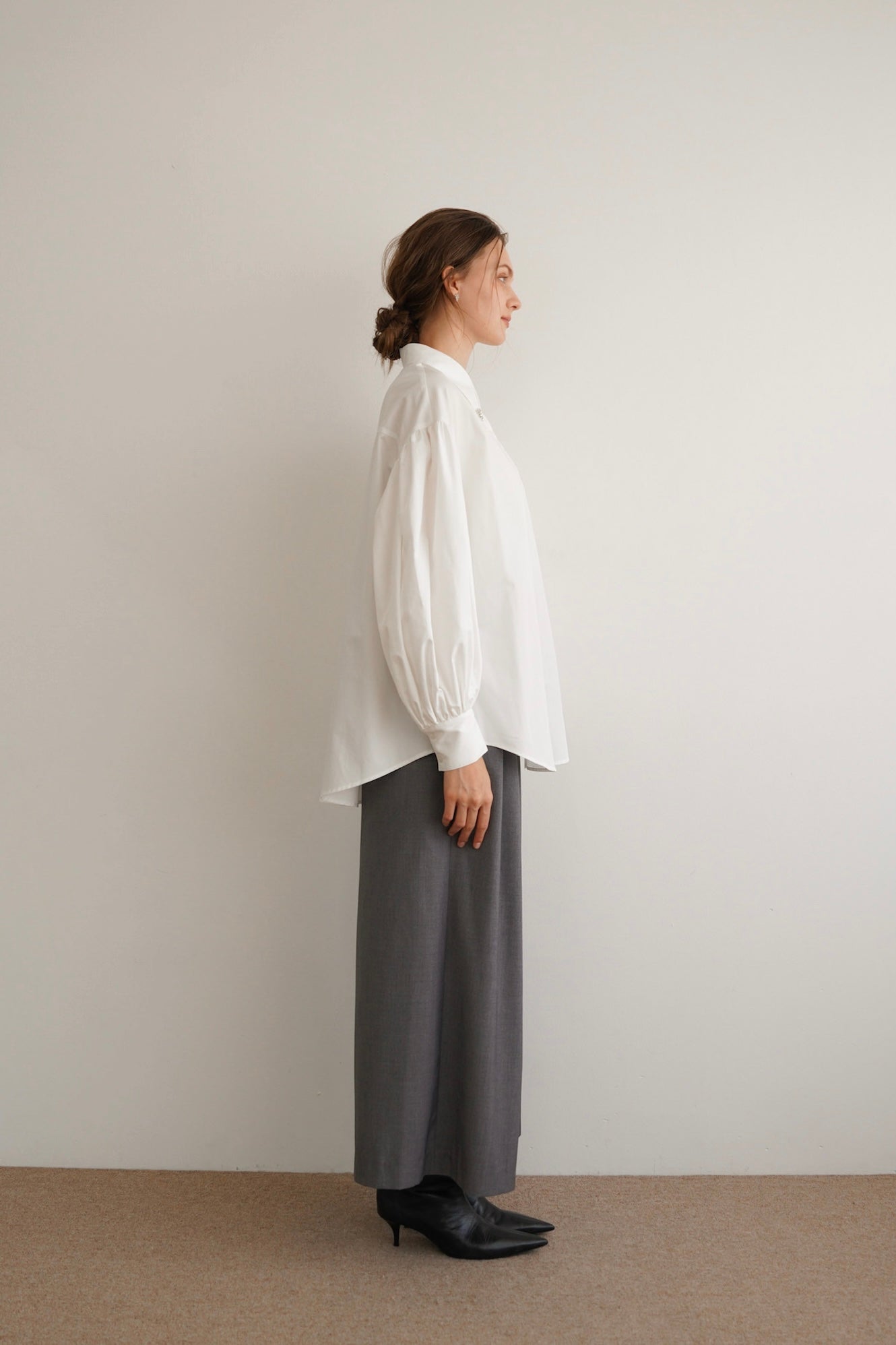 bijou collar volume shirt – Acka online store