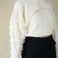 layered fringe knit