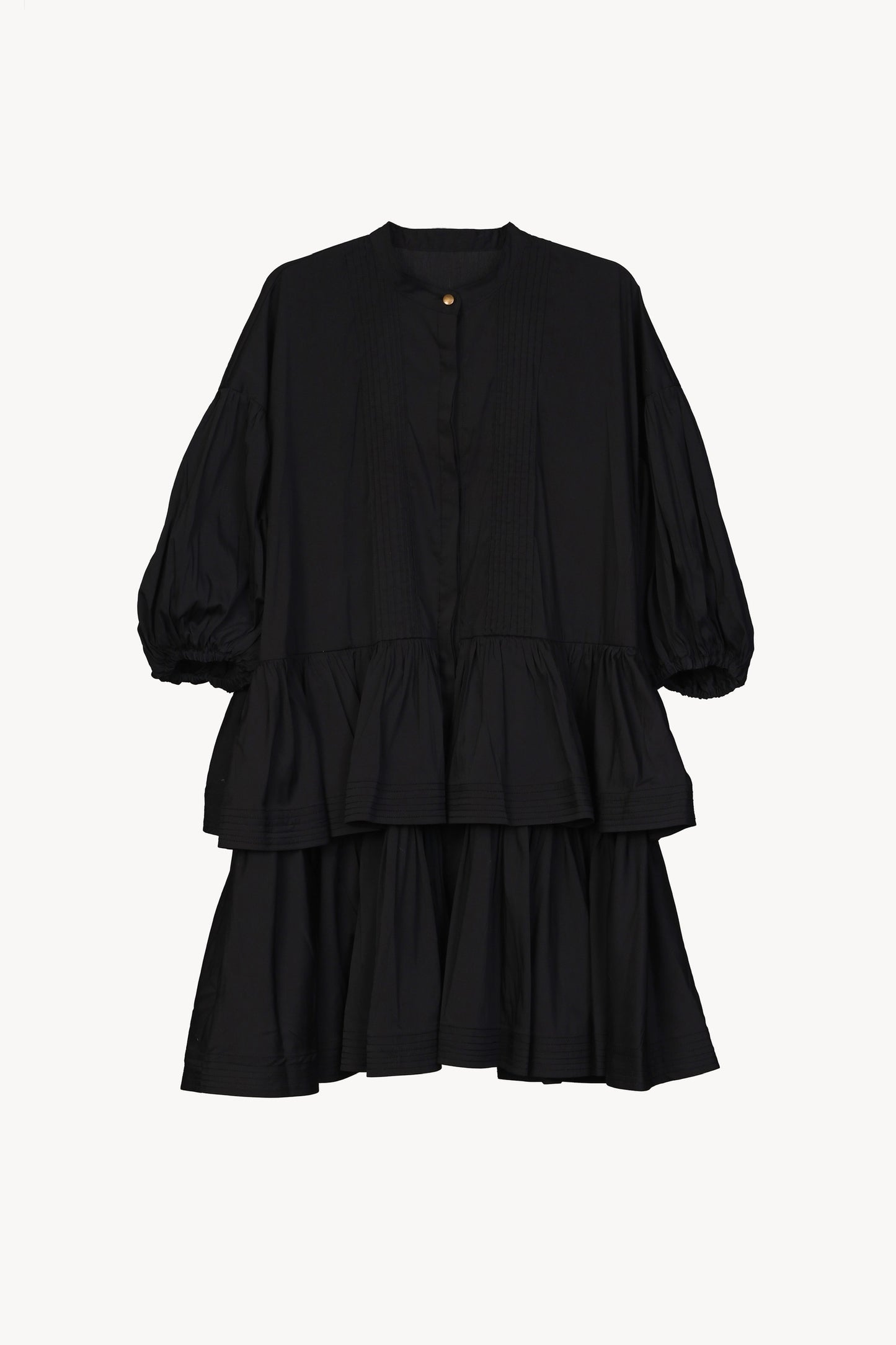 frill shirt one-piece