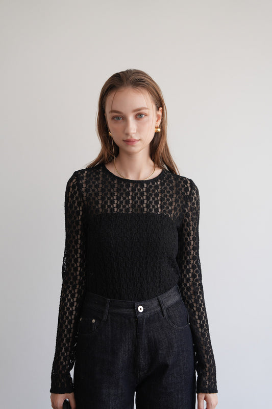 flower lace tops