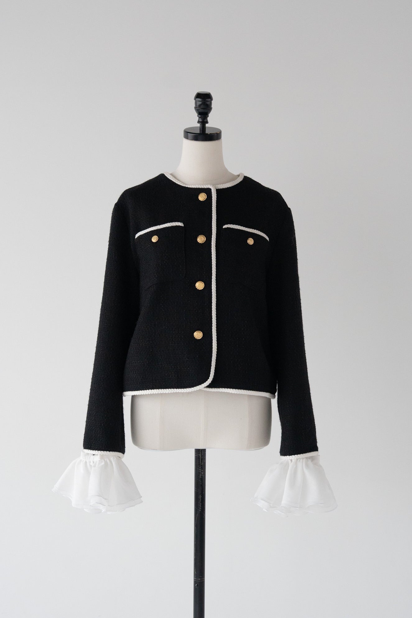 ［Édition］tweed frill jacket