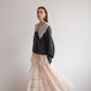 lace collar knit cardigan