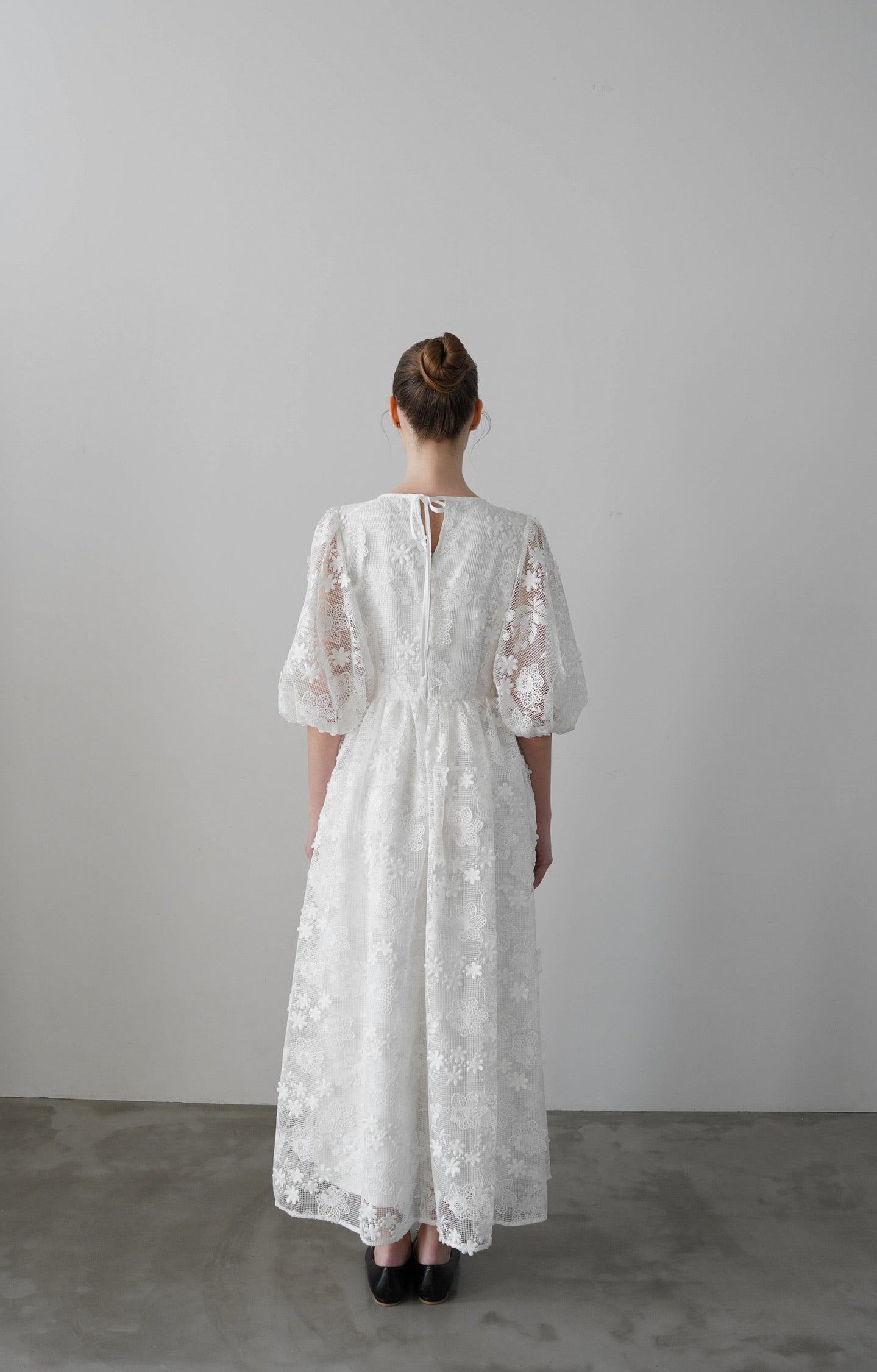 puff sleeve volume one-piece