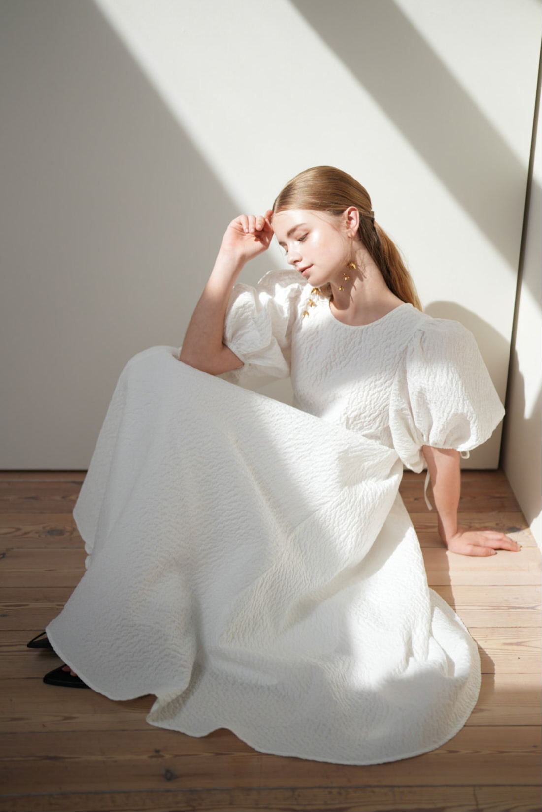 Acka】back open volume one-piece Acka】back open volume one-piece