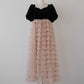 ［Édition］volume tulle tier dress