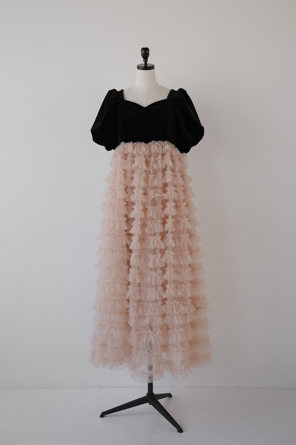 ［Édition］volume tulle tier dress