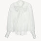 organza ribbon blouse