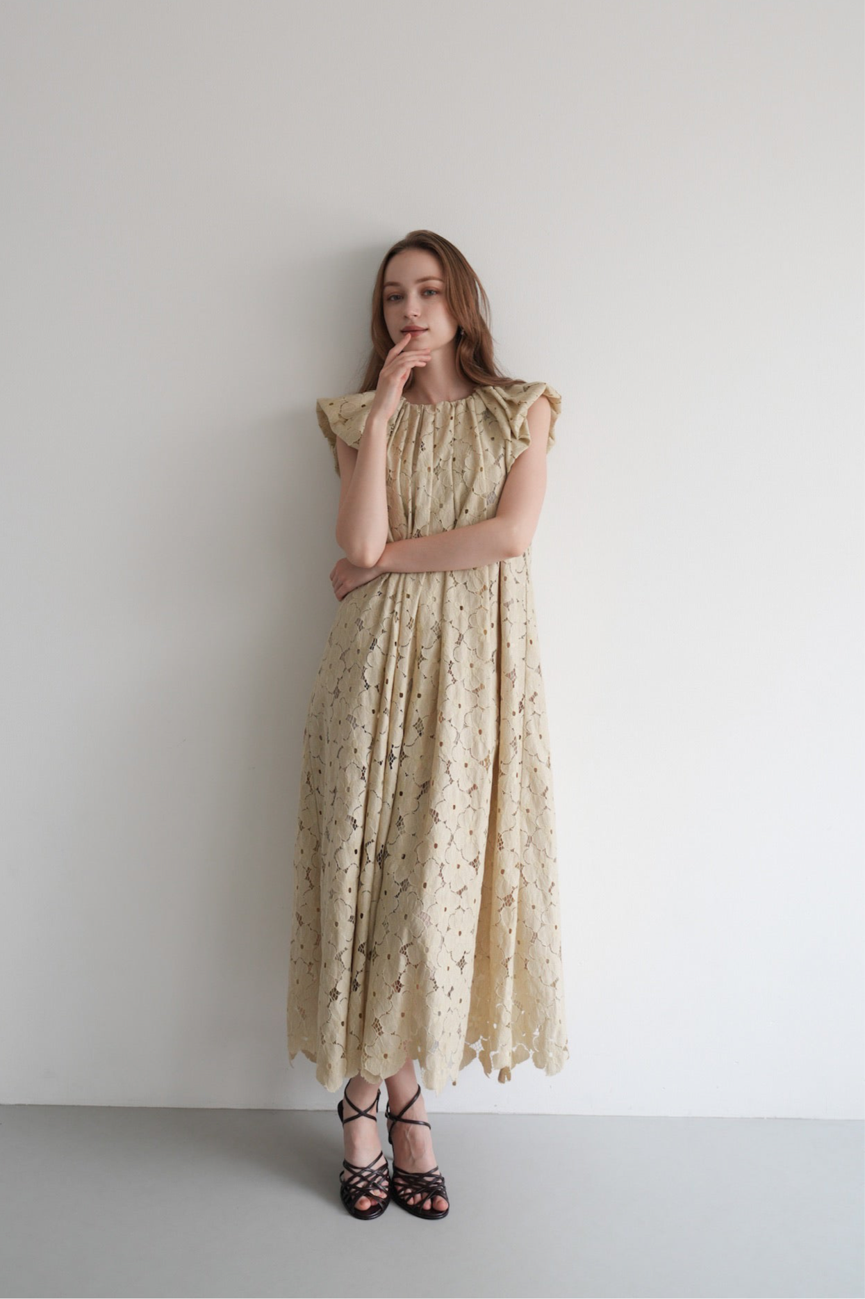 flower lace drape one-piece – Acka online store flower lace drape one-piece – Acka online store