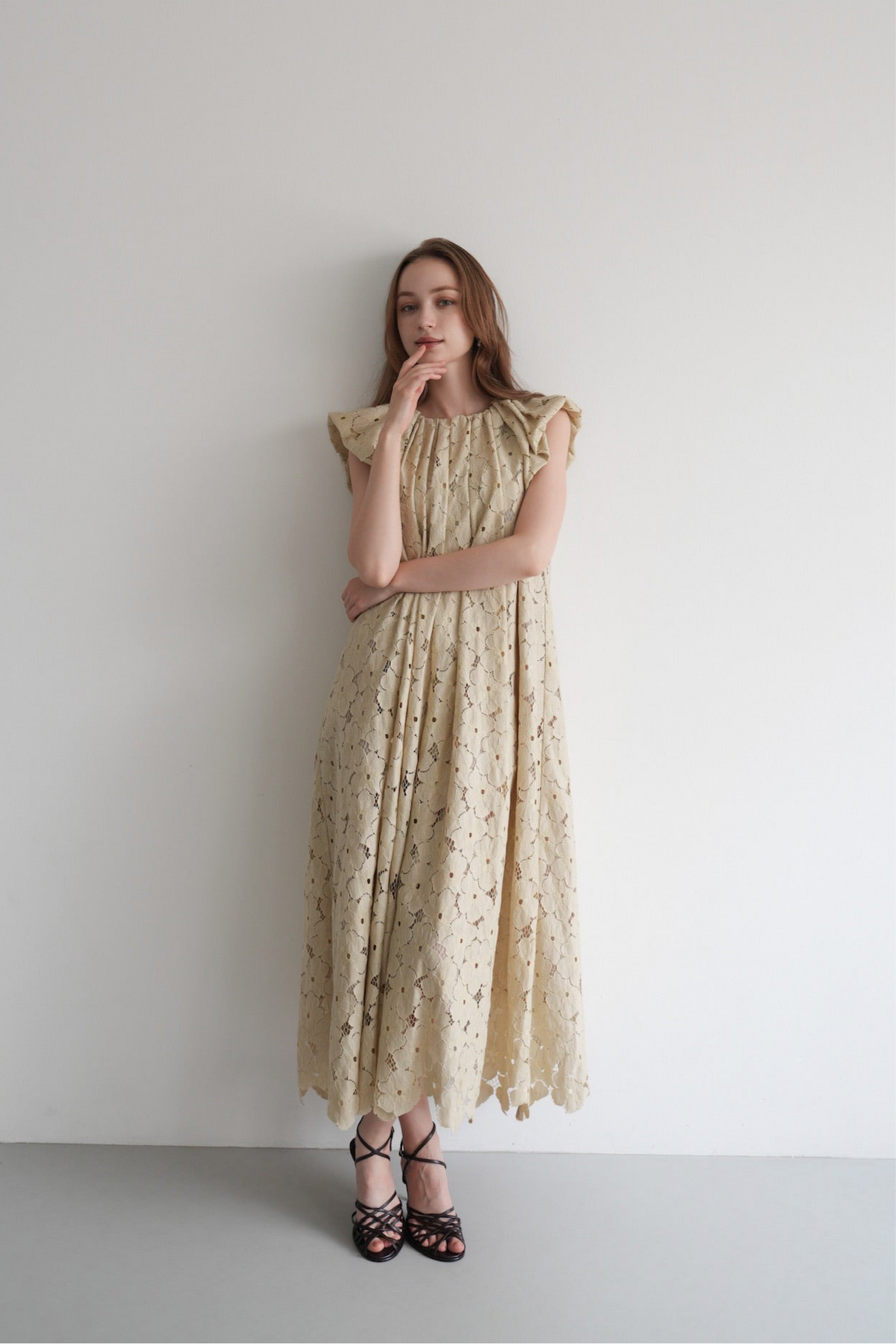 flower lace drape one-piece – Acka online store flower lace drape one-piece – Acka online store
